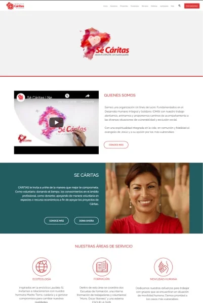 caritas web pag1-min Sitio web Caritas - imagen 2