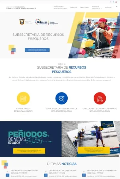 secretaria de recursos pesqueros pag1 Sitio web Subsecretaría de Recursos Pesqueros - imagen 2
